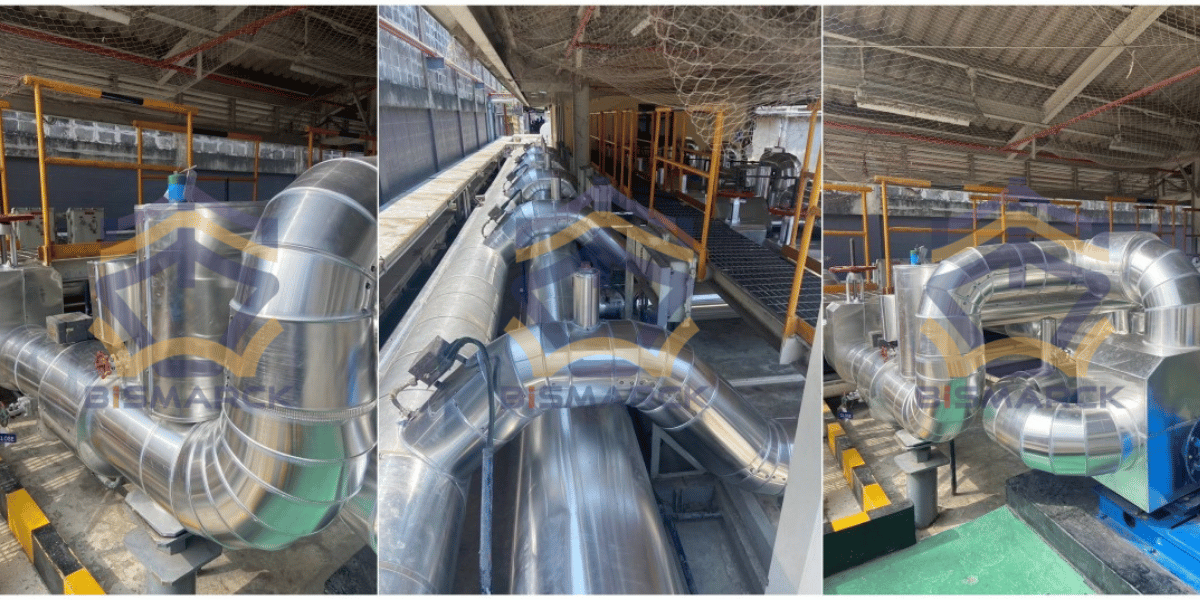 Hot Insulation Installation work of oil pipe